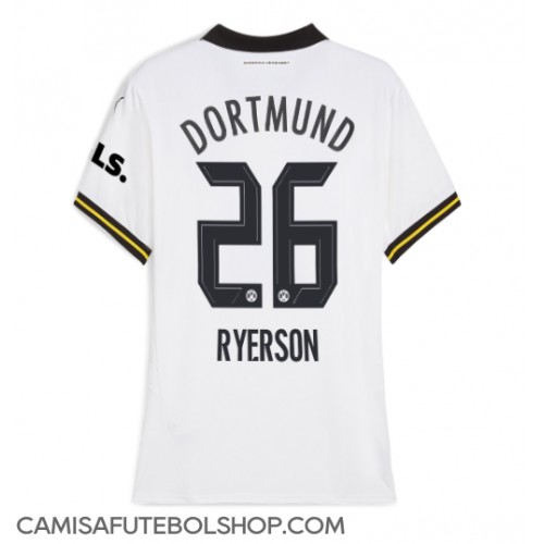 Camisa de time de futebol Borussia Dortmund Julian Ryerson #26 Replicas 3º Equipamento Feminina 2024-25 Manga Curta